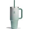 imageHydro Flask 40 Oz Travel Tumbler with Handle Lid and Straw  Insulated Stainless Steel in Jelly PinkMatcha Ombre