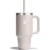 imageHydro Flask 40 Oz Travel Tumbler with Handle Lid and Straw  Insulated Stainless Steel in Jelly PinkOat