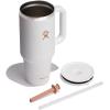 imageHydro Flask 40 Oz Travel Tumbler with Handle Lid and Straw  Insulated Stainless Steel in Jelly PinkSeasalt