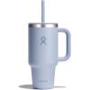 imageHydro Flask 40 Oz Travel Tumbler with Handle Lid and Straw  Insulated Stainless Steel in Jelly PinkSurf