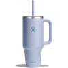 imageHydro Flask 40 Oz Travel Tumbler with Handle Lid and Straw  Insulated Stainless Steel in Jelly PinkSurf