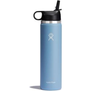 imageHydro Flask 32 Oz Wide Flex Straw Cap Bottle  Insulated Stainless Steel  Wide Straw Lid Non Spill Leakproof in Jelly PinkRain