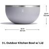 imageHydro Flask 3 Qt Serving Bowl W Cap SurfBirch Gray