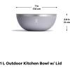 imageHydro Flask 3 Qt Serving Bowl W Cap SurfBirch Gray