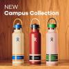 imageHydro Flask Water Bottle  Insulated Stainless Steel  Standard Mouth Flex Straw Lid Non Spill Leakproof and Refillable in 21 Oz Campus Pink