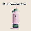 imageHydro Flask Water Bottle  Insulated Stainless Steel  Standard Mouth Flex Straw Lid Non Spill Leakproof and Refillable in 21 Oz Campus Red