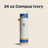 imageHydro Flask Water Bottle  Insulated Stainless Steel  Wide Mouth Flex Straw Lid Non Spill Leakproof and Refillable in 24 Oz Campus Red