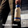 imageHydro Flask Water Bottle  Insulated Stainless Steel  Wide Mouth Flex Straw Lid Non Spill Leakproof and Refillable in 32 Oz Campus Ivory