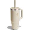 imageHydro Flask 24 Oz Travel Tumbler with Handle Lid and Straw  Insulated Stainless Steel in 24 Oz Coconut Cream