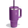 imageHydro Flask 32 Oz Travel Tumbler with Handle Lid and Straw  Insulated Stainless Steel in 32 Oz Beachplum Purple
