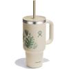 imageHydro Flask 32 Oz Travel Tumbler with Handle Lid and Straw  Insulated Stainless Steel in 32 Oz Botanical Bliss Coconut