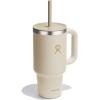 imageHydro Flask 32 Oz Travel Tumbler with Handle Lid and Straw  Insulated Stainless Steel in 32 Oz Coconut Cream