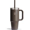 imageHydro Flask 24 Oz Travel Tumbler with Handle Lid and Straw  Insulated Stainless Steel in 24 Oz Sandpiper