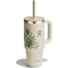 imageHydro Flask 24 Oz Travel Tumbler with Handle Lid and Straw  Insulated Stainless Steel in 24 Oz Botanical Bliss Coconut
