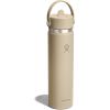 imageHydro Flask Water Bottle  Insulated Stainless Steel  Wide Straw Lid Non Spill Leakproof in 24 Oz Oat Tan