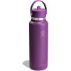 imageHydro Flask Water Bottle  Insulated Stainless Steel  Wide Straw Lid Non Spill Leakproof in 40 Oz Beachplum Purple