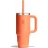 imageHydro Flask 24 Oz Travel Tumbler with Handle Lid and Straw  Insulated Stainless Steel in 24 Oz Nectar Orange