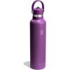 imageHydro Flask Water Bottle  Insulated Stainless Steel  Straw Lid Non Spill Leakproof in 24 Oz Beachplum Purple
