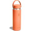 imageHydro Flask Water Bottle  Insulated Stainless Steel  Wide Mouth Flex Lid Non Spill Leakproof and Refillable in 20 Oz Nectar Orange