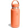 imageHydro Flask Water Bottle  Insulated Stainless Steel  Wide Mouth Flex Lid Non Spill Leakproof in 32 Oz Nectar Orange