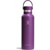 imageHydro Flask Water Bottle  Insulated Stainless Steel  Non Spill Leakproof in 21 Oz Beachplum Purple