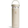 imageHydro Flask Water Bottle  Insulated Stainless Steel  Wide Mouth Flex Lid Non Spill Leakproof and Refillable in 20 Oz Coconut Cream