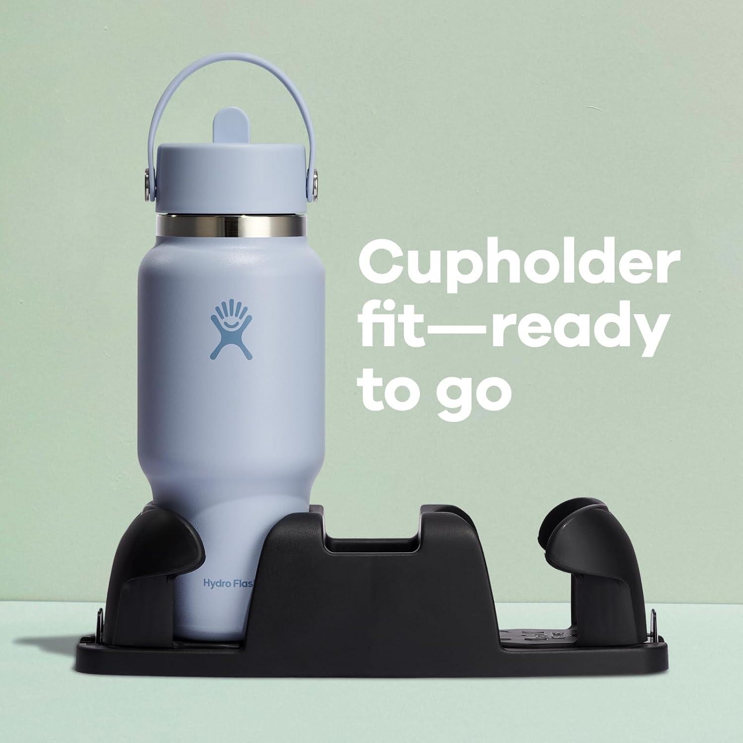 imageHydro Flask Travel Water Bottle  Insulated Stainless Steel  Wide Straw Lid Non Spill Leakproof in 24 Oz Sandpiper