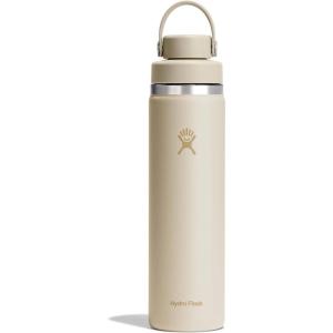 imageHydro Flask Water Bottle  Insulated Stainless Steel  Wide Mouth Flex Chug Lid Non Spill Leakproof in 24 Oz Coconut Cream