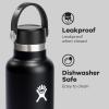 imageHYDRO FLASK Water Bottle  Insulated Stainless Steel  Non Spill Leakproof in 21 Oz SandpiperBlack