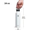 imageHYDRO FLASK Water Bottle  Insulated Stainless Steel  Non Spill Leakproof in 21 Oz SandpiperWhite