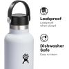 imageHYDRO FLASK Water Bottle  Insulated Stainless Steel  Non Spill Leakproof in 21 Oz SandpiperWhite