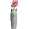 imageHydro Flask Travel Water Bottle  Insulated Stainless Steel  Wide Straw Lid Non Spill Leakproof in 32 Oz Oat TanAgave