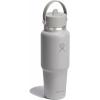 imageHydro Flask Travel Water Bottle  Insulated Stainless Steel  Wide Straw Lid Non Spill Leakproof in 32 Oz Oat TanBirch