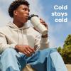 imageHydro Flask Travel Water Bottle  Insulated Stainless Steel  Wide Straw Lid Non Spill Leakproof in 32 Oz Oat TanCascade