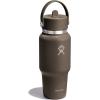 imageHydro Flask Travel Water Bottle  Insulated Stainless Steel  Wide Straw Lid Non Spill Leakproof in 32 Oz Oat TanSandpiper