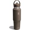imageHydro Flask Travel Water Bottle  Insulated Stainless Steel  Wide Straw Lid Non Spill Leakproof in 32 Oz Oat TanSandpiper