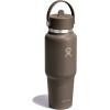 imageHydro Flask Travel Water Bottle  Insulated Stainless Steel  Wide Straw Lid Non Spill Leakproof in 32 Oz Oat TanSandpiper