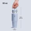 imageHydro Flask Travel Water Bottle  Insulated Stainless Steel  Wide Straw Lid Non Spill Leakproof in 32 Oz Oat TanSurf