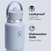 imageHydro Flask Travel Water Bottle  Insulated Stainless Steel  Wide Straw Lid Non Spill Leakproof in 32 Oz Oat TanSurf