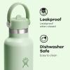 imageHydro Flask Water Bottle  Insulated Stainless Steel  Straw Lid Non Spill Leakproof 24 Oz Botanical Bliss CoconutALOE