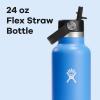 imageHydro Flask Water Bottle  Insulated Stainless Steel  Straw Lid Non Spill Leakproof 24 Oz Botanical Bliss CoconutCASCADE