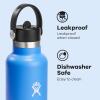 imageHydro Flask Water Bottle  Insulated Stainless Steel  Straw Lid Non Spill Leakproof 24 Oz Botanical Bliss CoconutCASCADE
