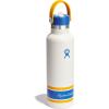 imageHydro Flask Water Bottle  Insulated Stainless Steel  Straw Lid Non Spill Leakproof 24 Oz Botanical Bliss CoconutCampus Ivory