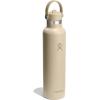 imageHydro Flask Water Bottle  Insulated Stainless Steel  Straw Lid Non Spill Leakproof 24 Oz Botanical Bliss CoconutOat