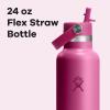 imageHydro Flask Water Bottle  Insulated Stainless Steel  Straw Lid Non Spill Leakproof 24 Oz Botanical Bliss CoconutREEF