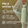 imageHydro Flask Water Bottle  Insulated Stainless Steel  Straw Lid Non Spill Leakproof 24 Oz Botanical Bliss CoconutSURF