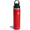 imageHydro Flask Water Bottle  Insulated Stainless Steel  Wide Mouth Flex Chug Lid Non Spill Leakproof in 24 Oz Beachplum PurpleGoji