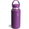 imageHydro Flask Water Bottle  Insulated Stainless Steel  Wide Mouth Flex Lid Non Spill Leakproof and Refillable in 40 Oz Beachplum PurpleBeachplum