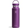 imageHydro Flask Water Bottle  Insulated Stainless Steel  Wide Mouth Flex Lid Non Spill Leakproof and Refillable in 40 Oz Beachplum PurpleBeachplum