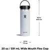 imageHydro Flask Water Bottle  Insulated Stainless Steel  Wide Mouth Flex Lid Non Spill Leakproof and Refillable in 40 Oz Beachplum PurpleGoji
